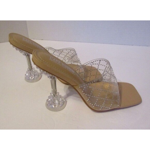 New Cape Robbin Cinderella Heels Eli Clear Transparent Open Toe Size 7.5 - Picture 8 of 10